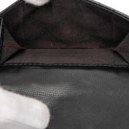 Chanel CC Logo Quilted Black Caviar Leather