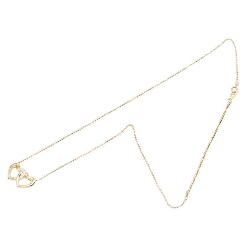 Dior Heart Motif Pendant Necklace 18K Yellow Gold