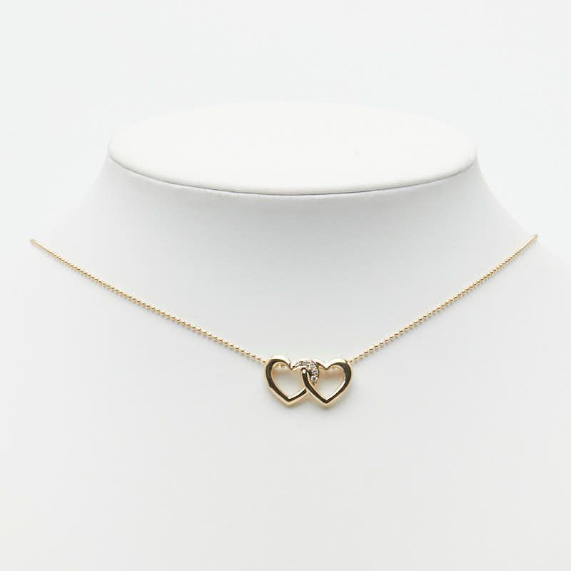 Dior Heart Motif Pendant Necklace 18K Yellow Gold