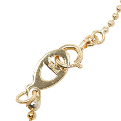 Dior Heart Motif Pendant Necklace 18K Yellow Gold