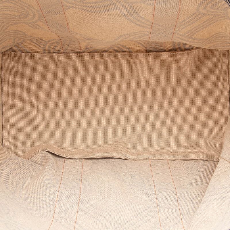 Hermes Ne Marant Beige Orange Navy Cotton Pouch