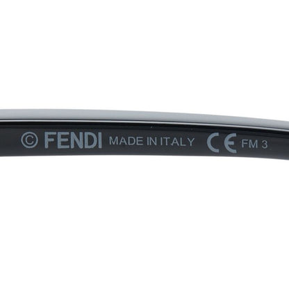 Fendi Logo Bro Type Cat Eye Sunglasses FF S Black Plastic Metal