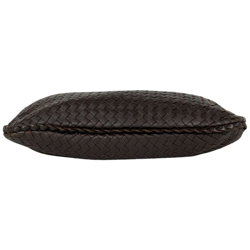 Bottega Veneta Intrecciato Shoulder Bag Leather Brown