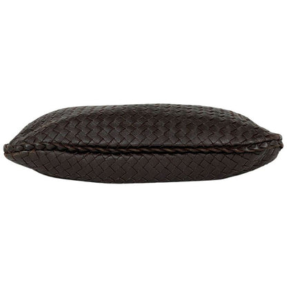 Bottega Veneta Intrecciato Shoulder Bag Leather Brown