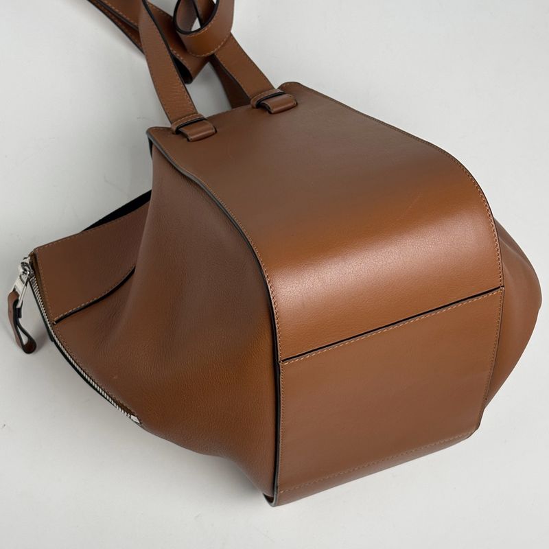 Loewe Hammock Small Anagram 2-Way Shoulder Bag Leather Brown