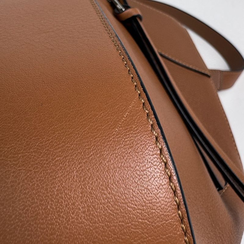 Loewe Hammock Small Anagram 2-Way Shoulder Bag Leather Brown