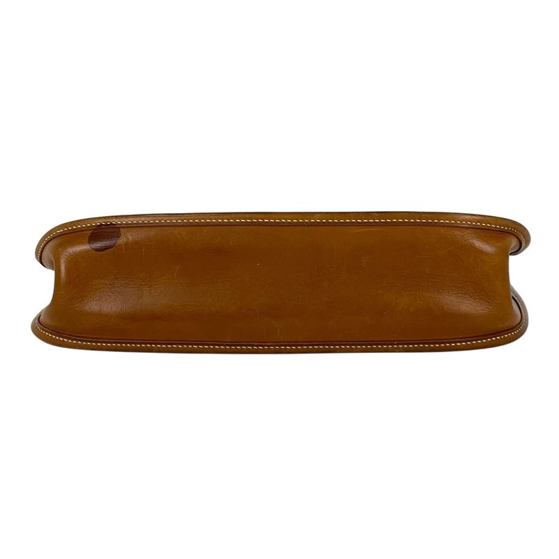 Hermes Evelyne 1 PM Perforated Logo Shoulder Bag Ever Calf Brown