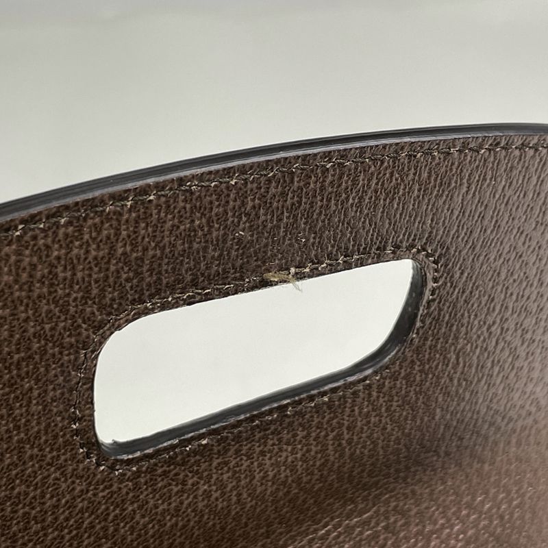 Gucci Bamboo 2-Way Shoulder Bag Anniversary Canvas Ivory - Brown Multicolor