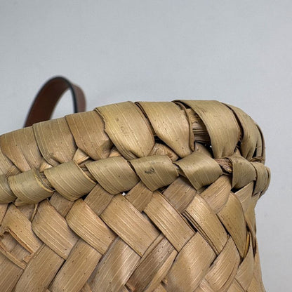 Loewe Basket Bag Anagram Palm Leaf Handbag Raffia Natural Brown