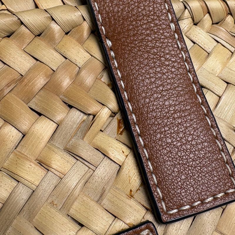 Loewe Basket Bag Anagram Palm Leaf Handbag Raffia Natural Brown