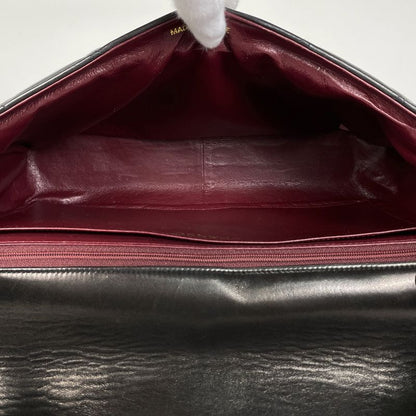 Chanel CC Logo Shoulder Bag Quilted Leather Black