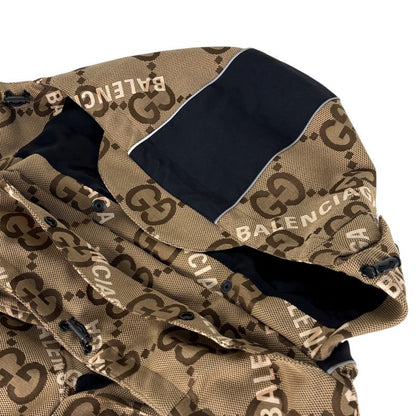 Gucci Jumbo GG Jacket Hacker Project Hood Beige Black