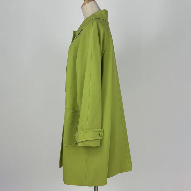 Saint Laurent Yves Collarless Coat A-line Hair