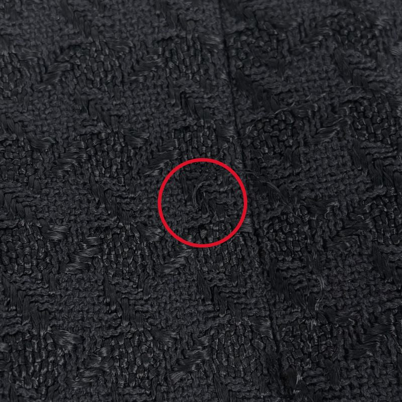 Chanel Tweed Set Camellia Pattern CC Logo Button Skirts Rayon Cotton Jacket Navy - Light Blue