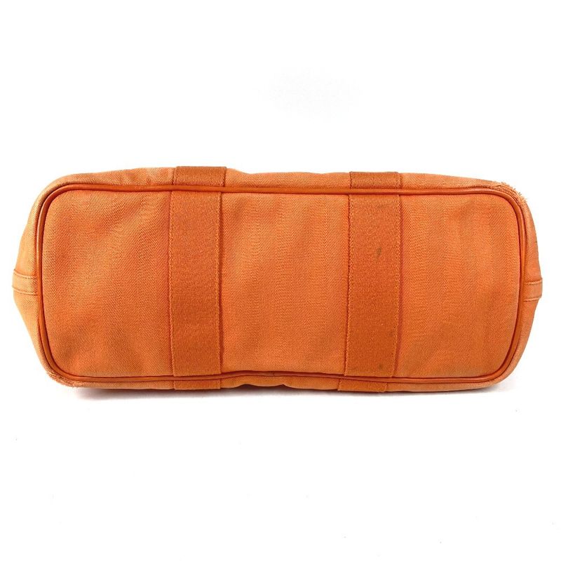Hermes Handbag Valparaiso MM Toile Chevron Orange