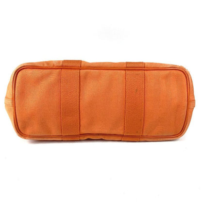 Hermes Handbag Valparaiso MM Toile Chevron Orange