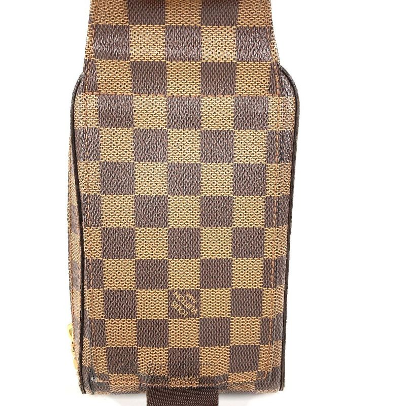 Louis Vuitton Belt Bag Geronimos Old Damier Canvas Ebene Brown