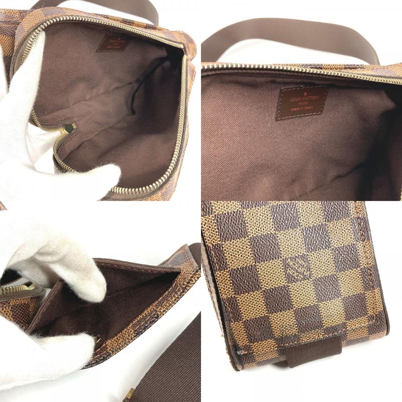 Louis Vuitton Belt Bag Geronimos Old Damier Canvas Ebene Brown