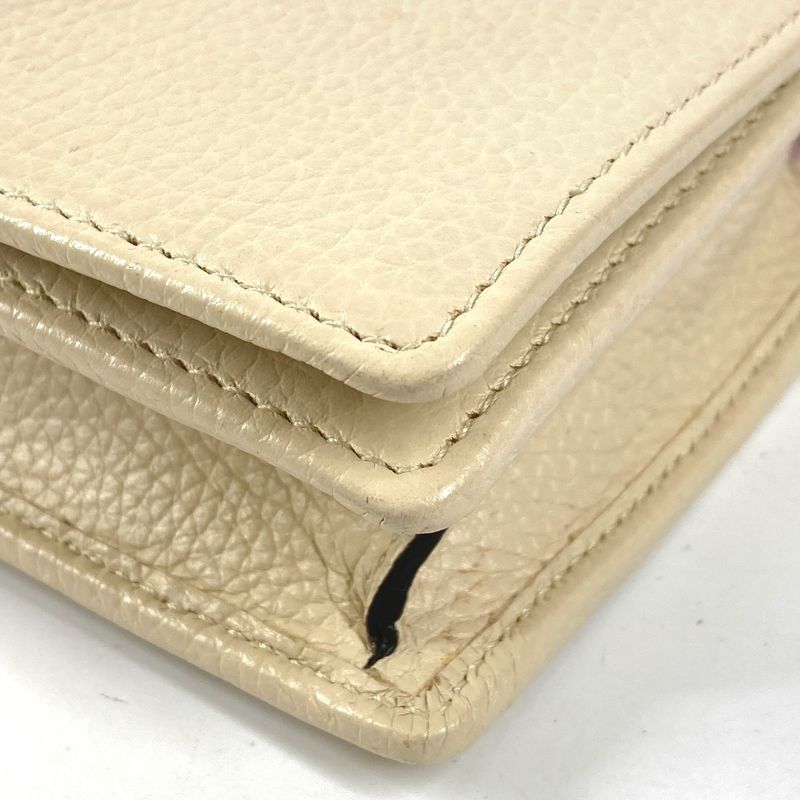 Gucci Wallet Interlocking Soho Leather Ivory