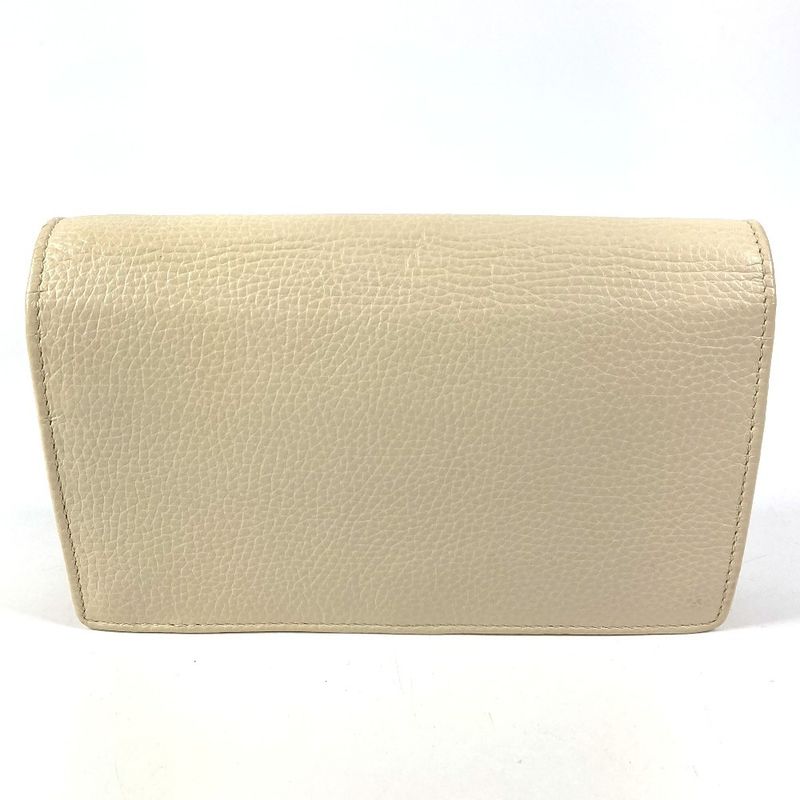 Gucci Wallet Interlocking Soho Leather Ivory