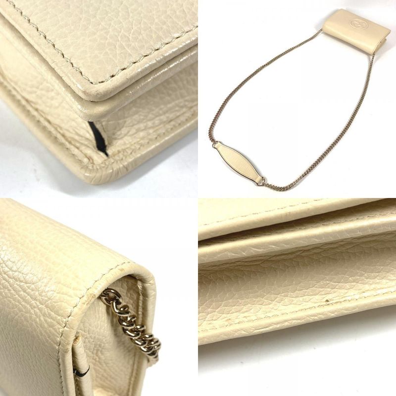 Gucci Wallet Interlocking Soho Leather Ivory