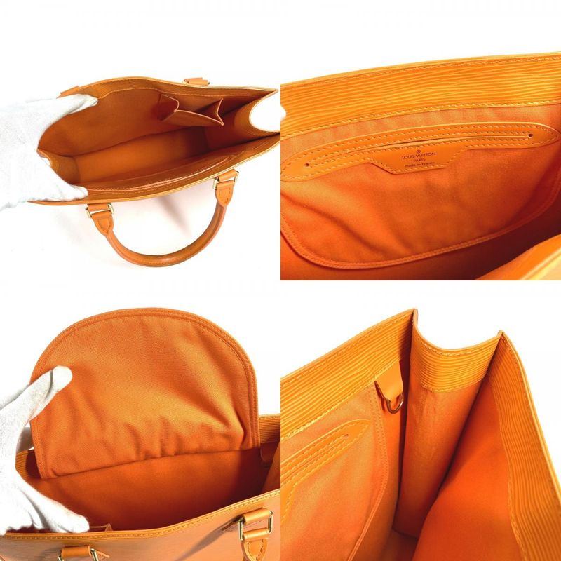 Louis Vuitton Tote Sac Plat PM Epi Leather Mandarin Orange