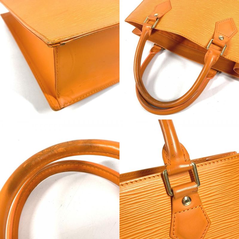 Louis Vuitton Tote Sac Plat PM Epi Leather Mandarin Orange