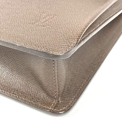 Louis Vuitton Business Bag Lagito Taiga Leather Grizzly Brown