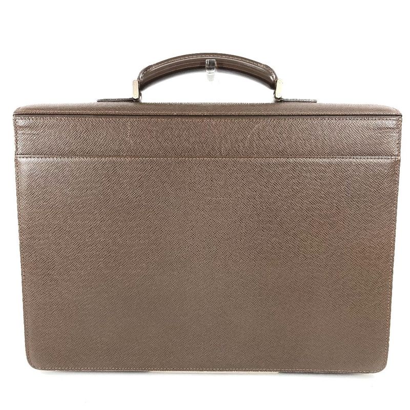 Louis Vuitton Business Bag Lagito Taiga Leather Grizzly Brown