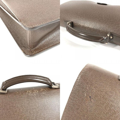 Louis Vuitton Business Bag Lagito Taiga Leather Grizzly Brown