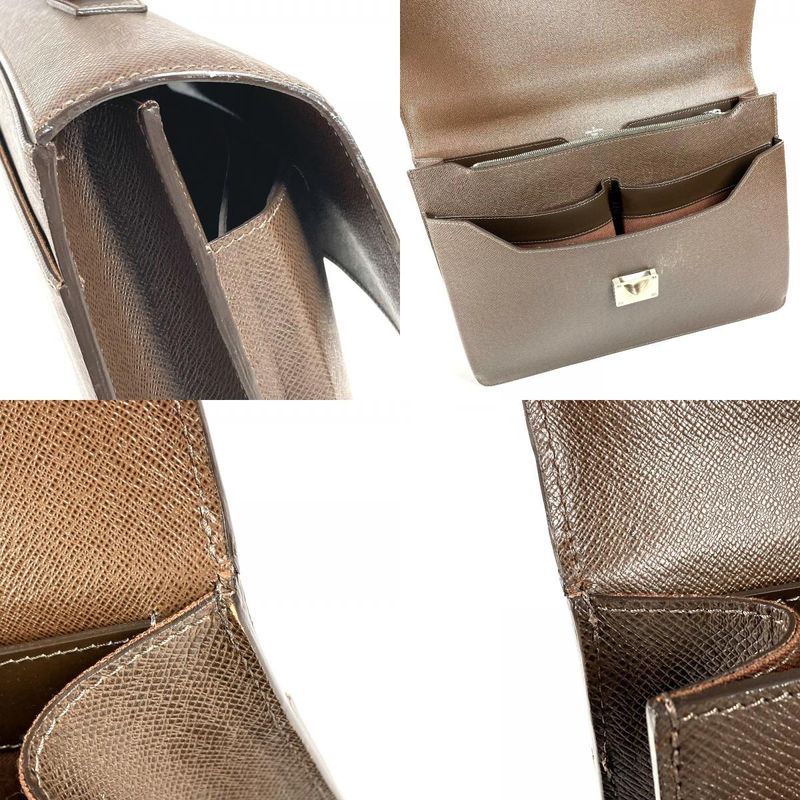 Louis Vuitton Business Bag Lagito Taiga Leather Grizzly Brown