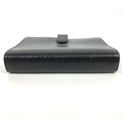 Louis Vuitton Notebook Cover Agenda MM Epi Leather Black