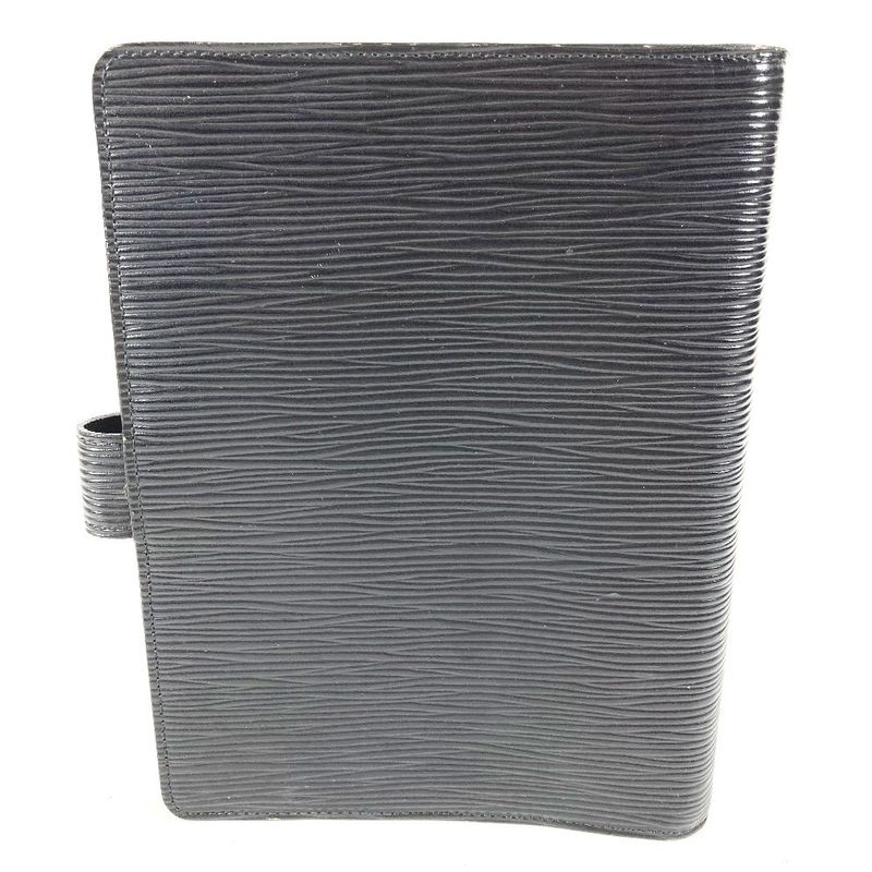 Louis Vuitton Notebook Cover Agenda MM Epi Leather Black