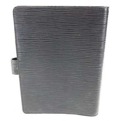 Louis Vuitton Notebook Cover Agenda MM Epi Leather Black