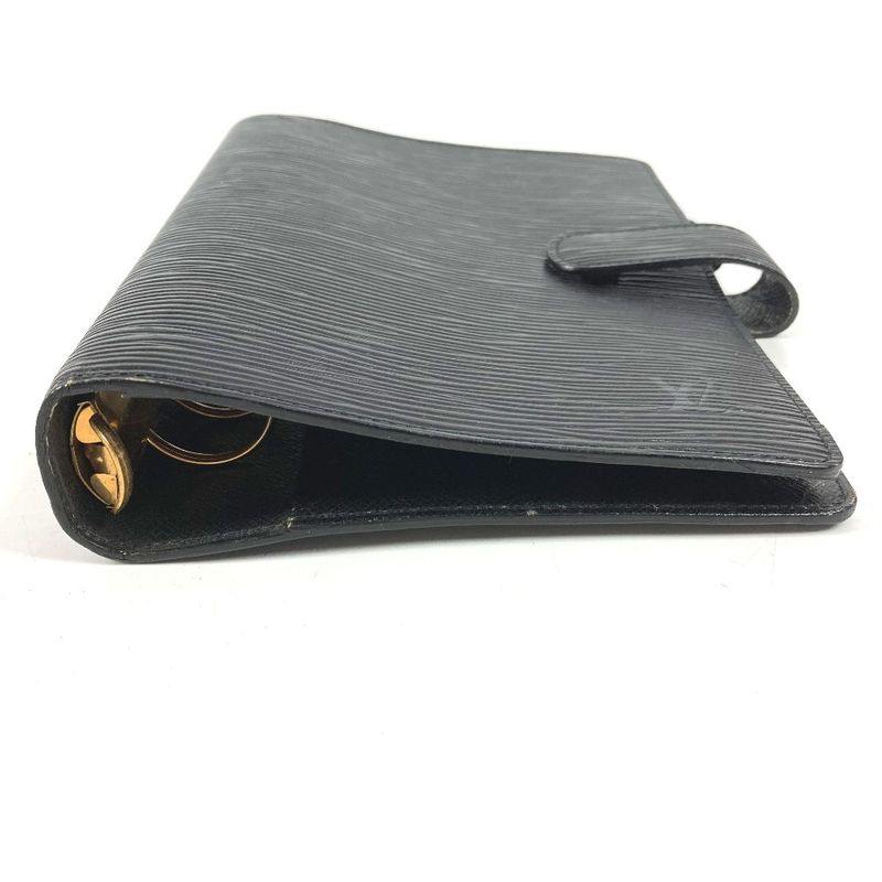 Louis Vuitton Notebook Cover Agenda MM Epi Leather Black
