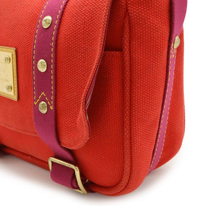 Louis Vuitton Antigua Besace PM Shoulder Bag Crossbody Canvas Rouge