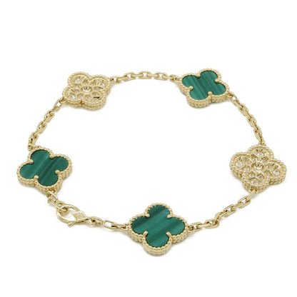 Van Cleef & Arpels Vintage Alhambra Bracelet 5 Motifs 18K