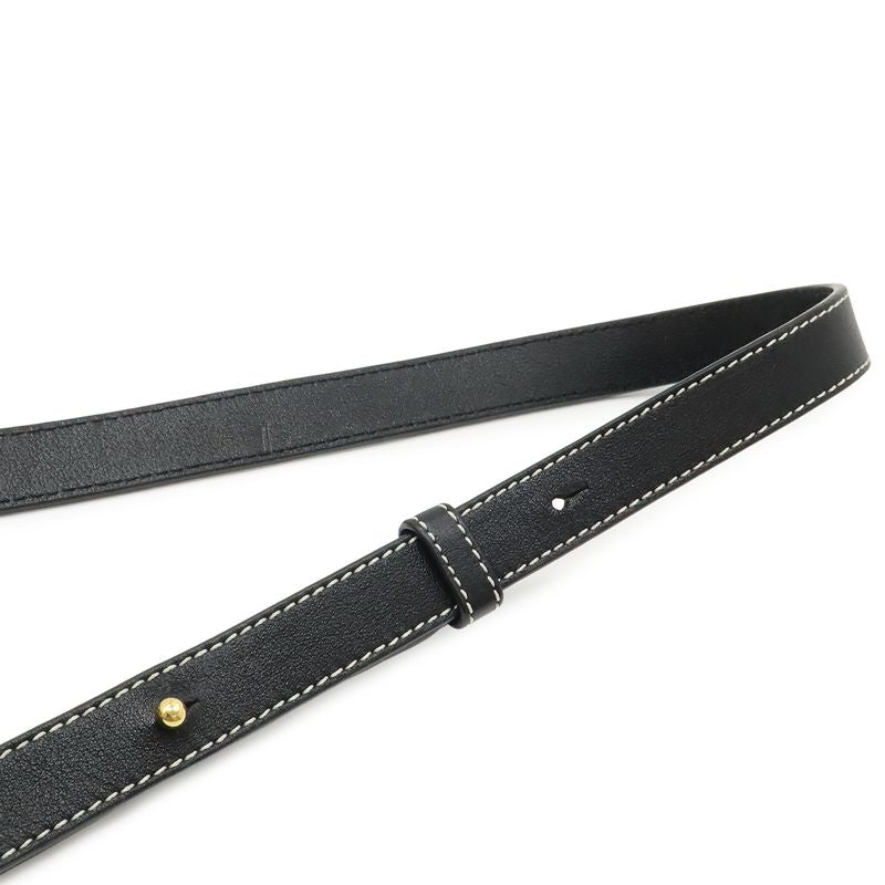 Loewe Anagram T Bucket Small 2-Way Shoulder Bag Leather Black Navy