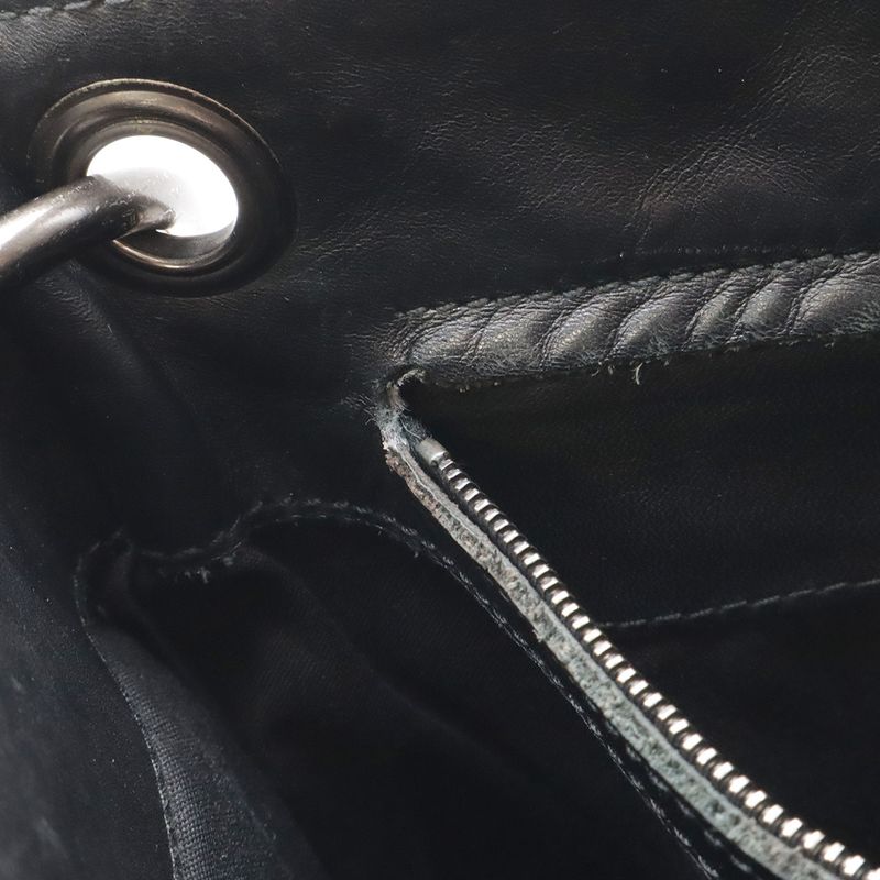 Bottega Veneta Intrecciato Shoulder Bag Crossbody Leather Black