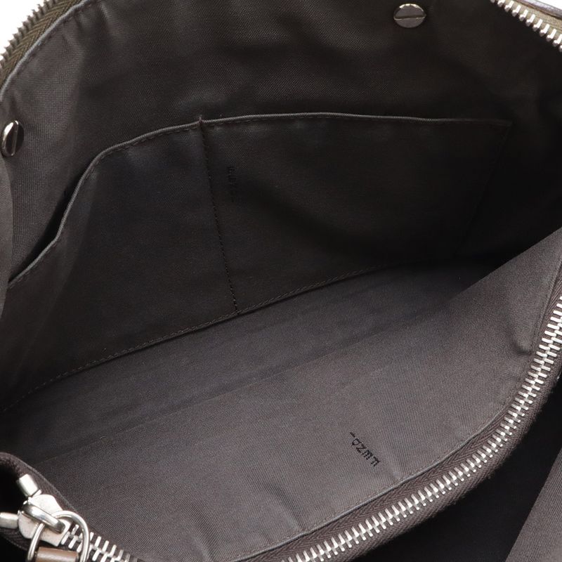 Fendi by the Way 2-Way Shoulder Bag Logo Handle Leather Brown