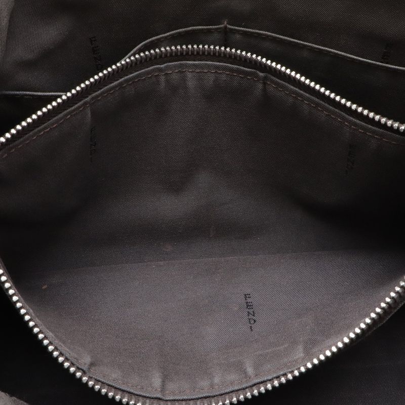 Fendi by the Way 2-Way Shoulder Bag Logo Handle Leather Brown