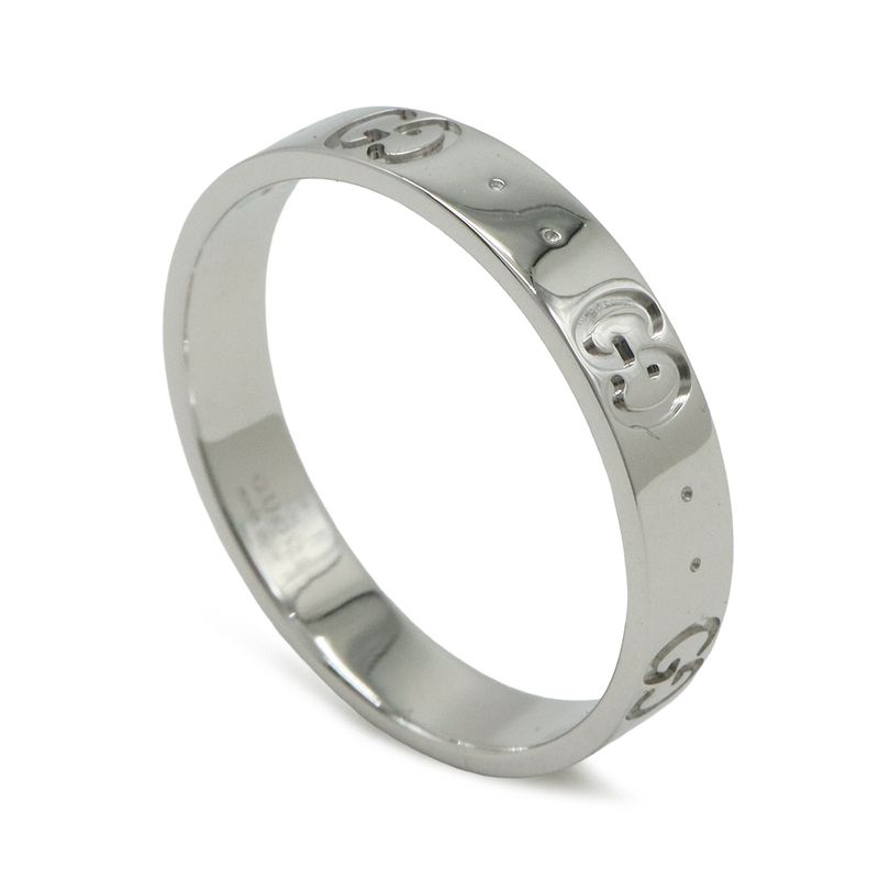 Gucci Icon Ring Ggring 18K White Gold
