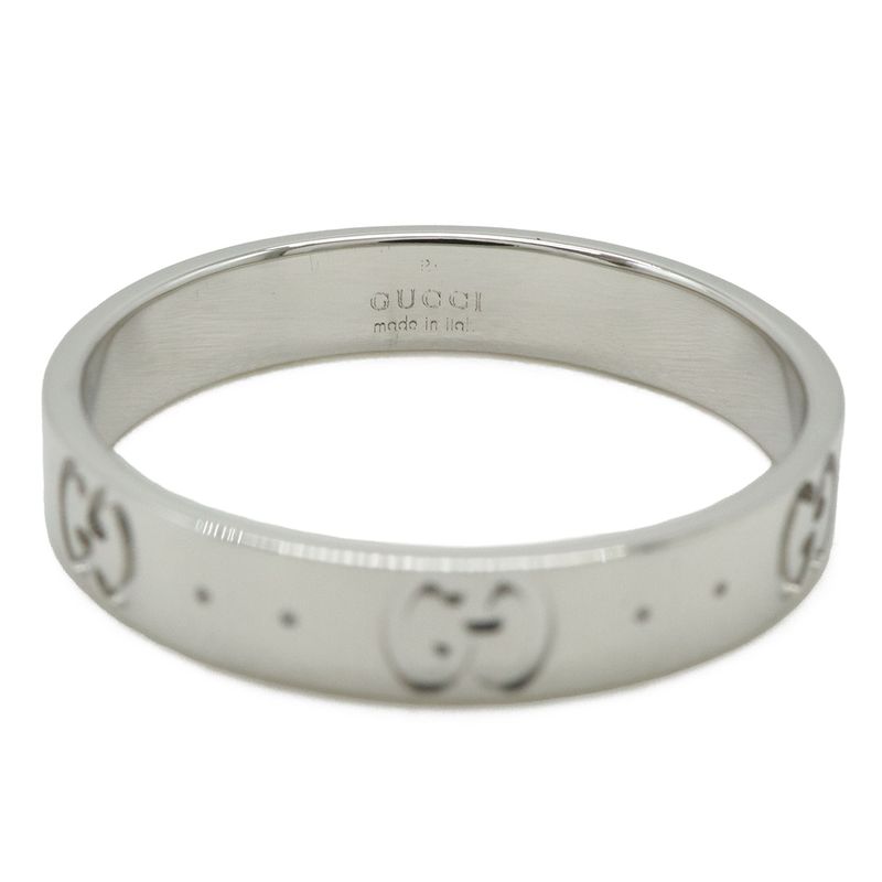 Gucci Icon Ring Ggring 18K White Gold