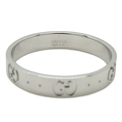 Gucci Icon Ring Ggring 18K White Gold
