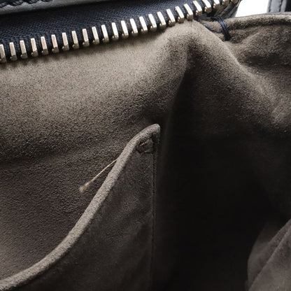 Fendi Com 2-Way Shoulder Bag Leather Navy Blue