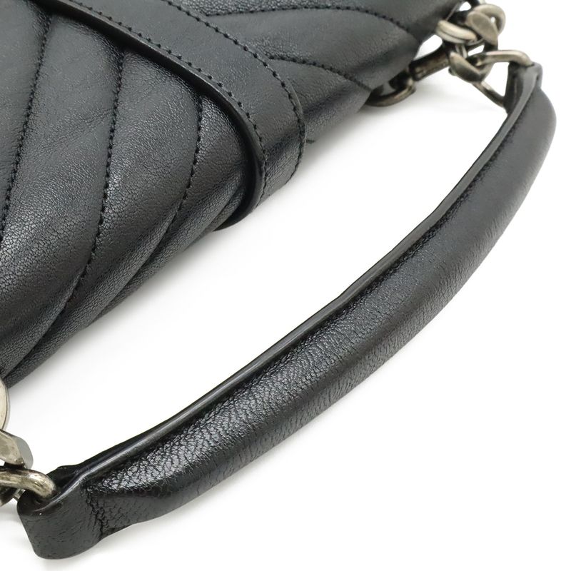 Saint Laurent Paris YSL Yves Carre Handbag 2-Way Chain