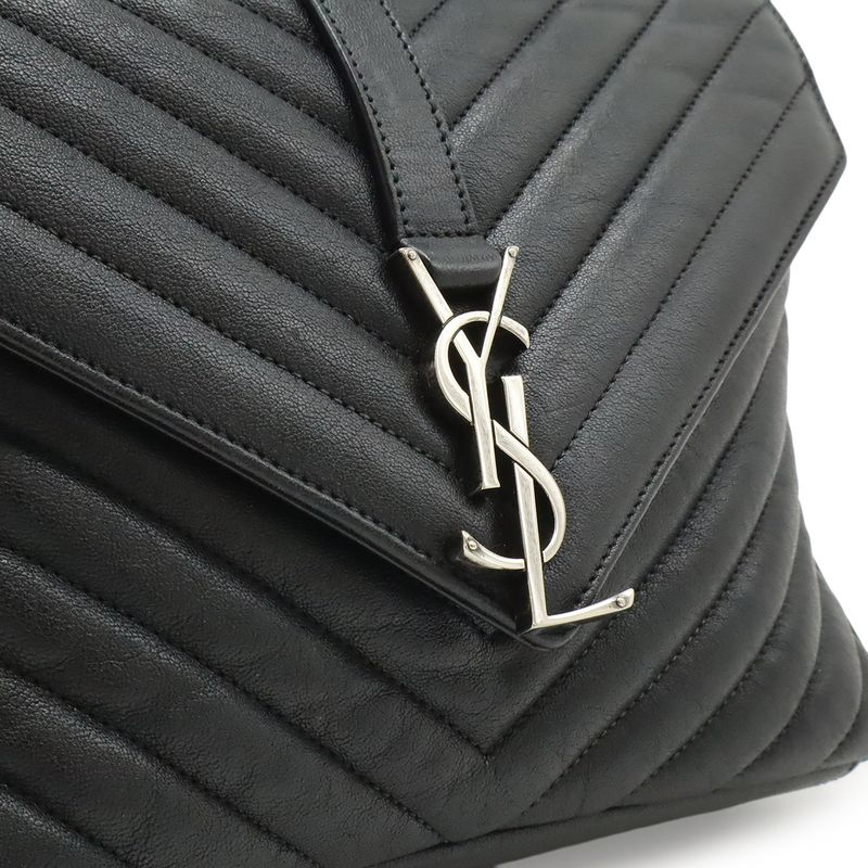 Saint Laurent Paris YSL Yves Carre Handbag 2-Way Chain