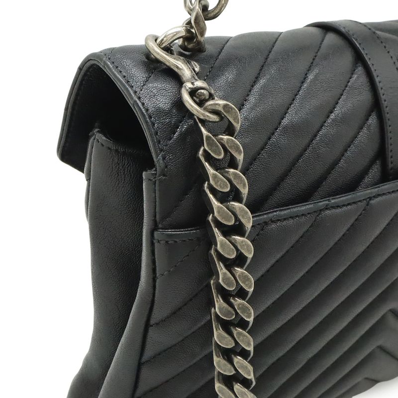 Saint Laurent Paris YSL Yves Carre Handbag 2-Way Chain