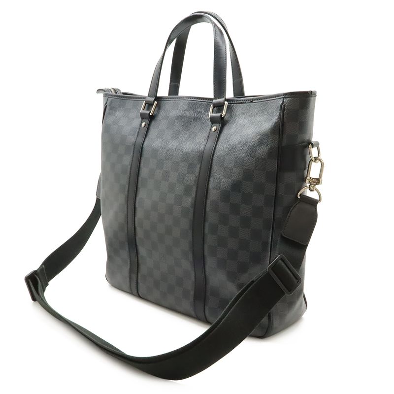 Louis Vuitton Damier Graphite Tadao Tote Business Briefcase 2-Way Black Gray