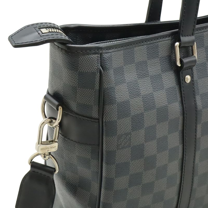 Louis Vuitton Damier Graphite Tadao Tote Business Briefcase 2-Way Black Gray